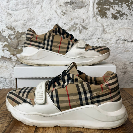 Burberry Arthur Brown Plaid Sneaker Sz 15 (48) No Box