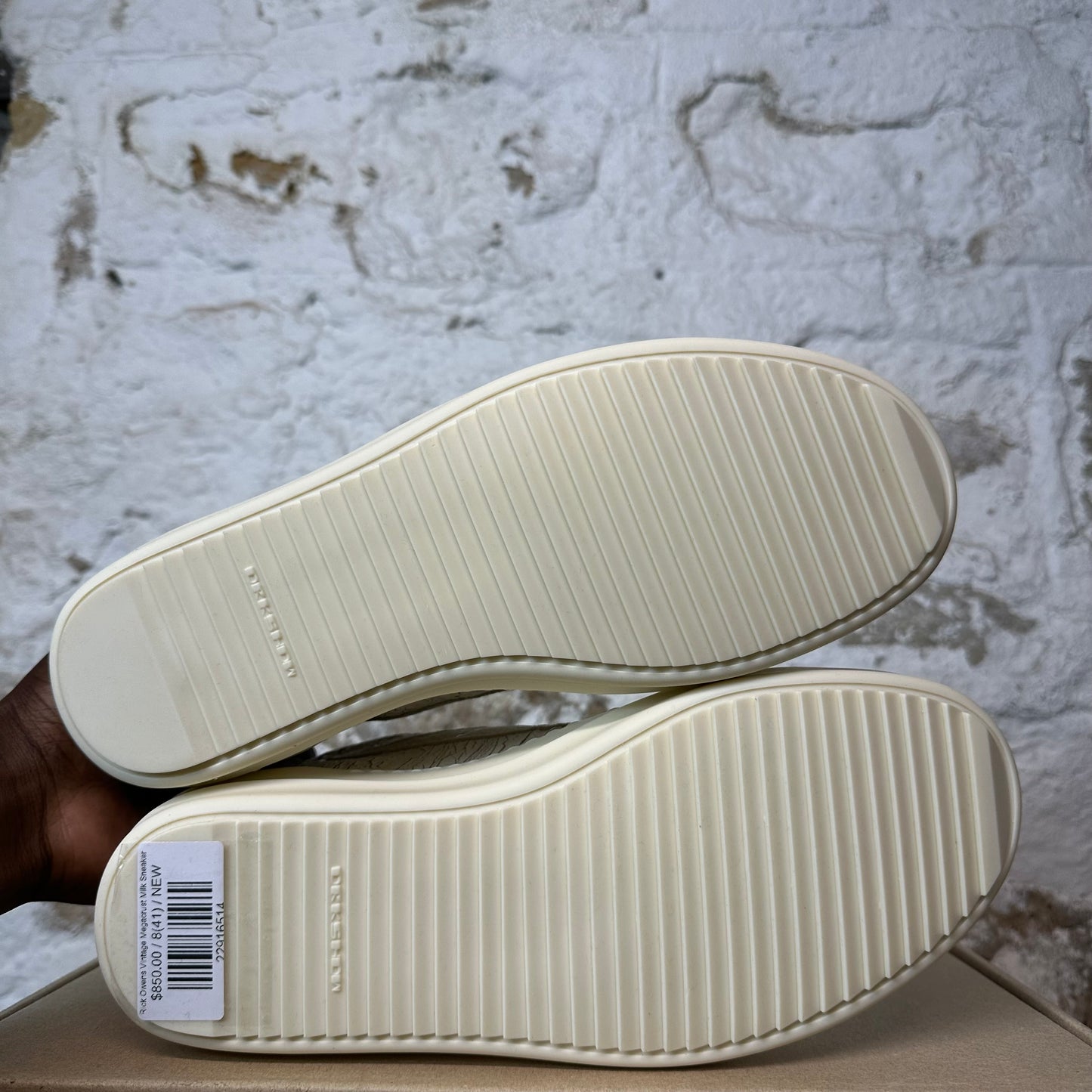 Rick Owens Vintage Megacrust Milk Sneaker