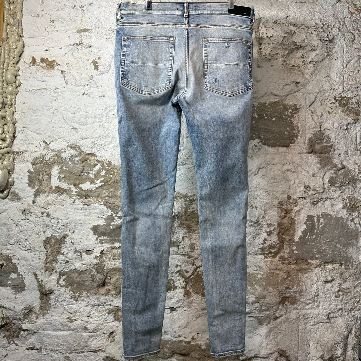 Amiri MX1 Tie Dye Washed Blue Denim Jeans Sz 38