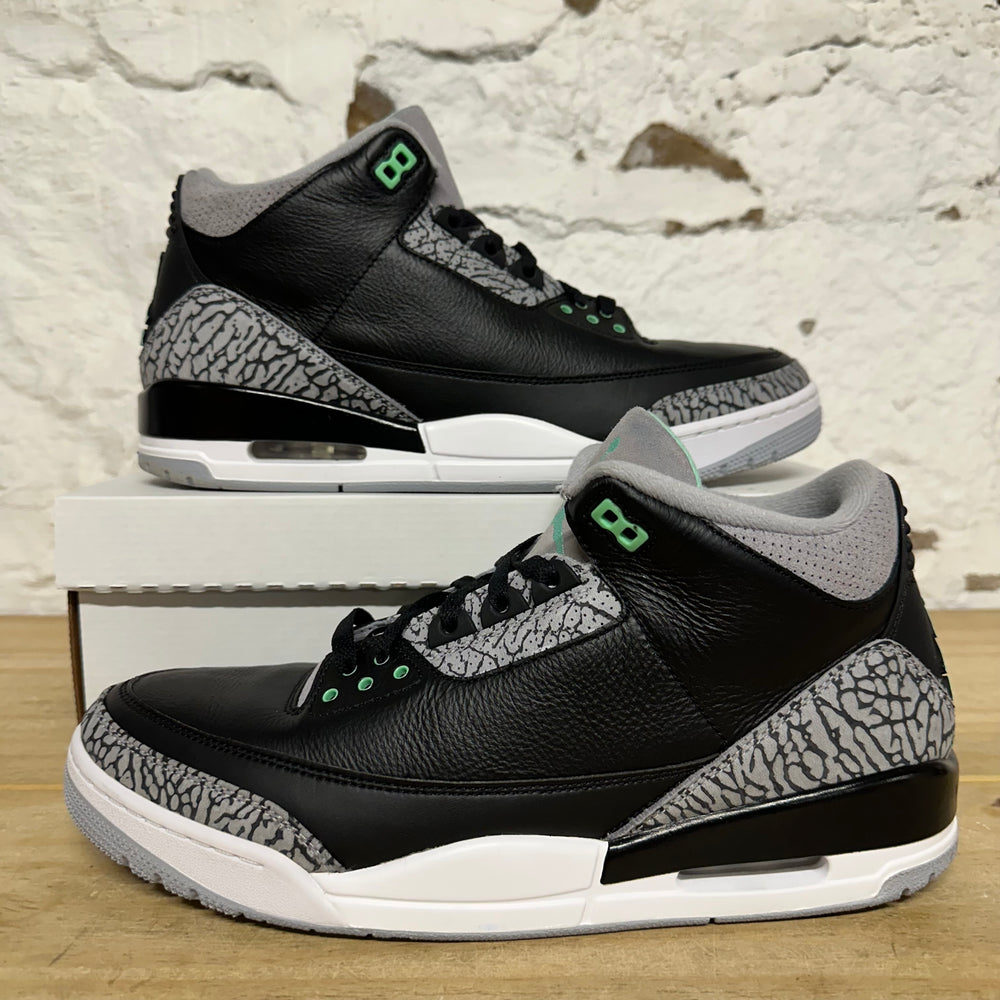 Air Jordan 3 Green Glow Sz 13