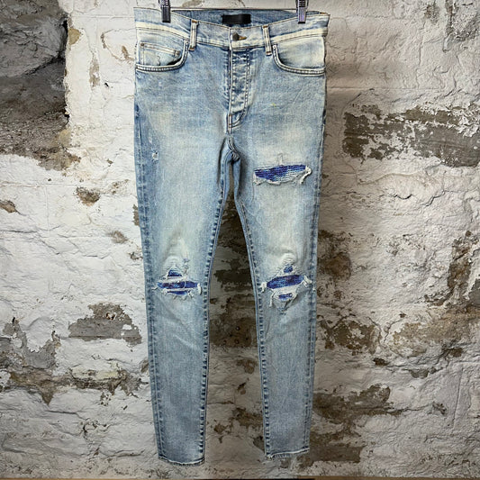Amiri MX1 Tie Dye Washed Blue Denim Jeans Sz 32