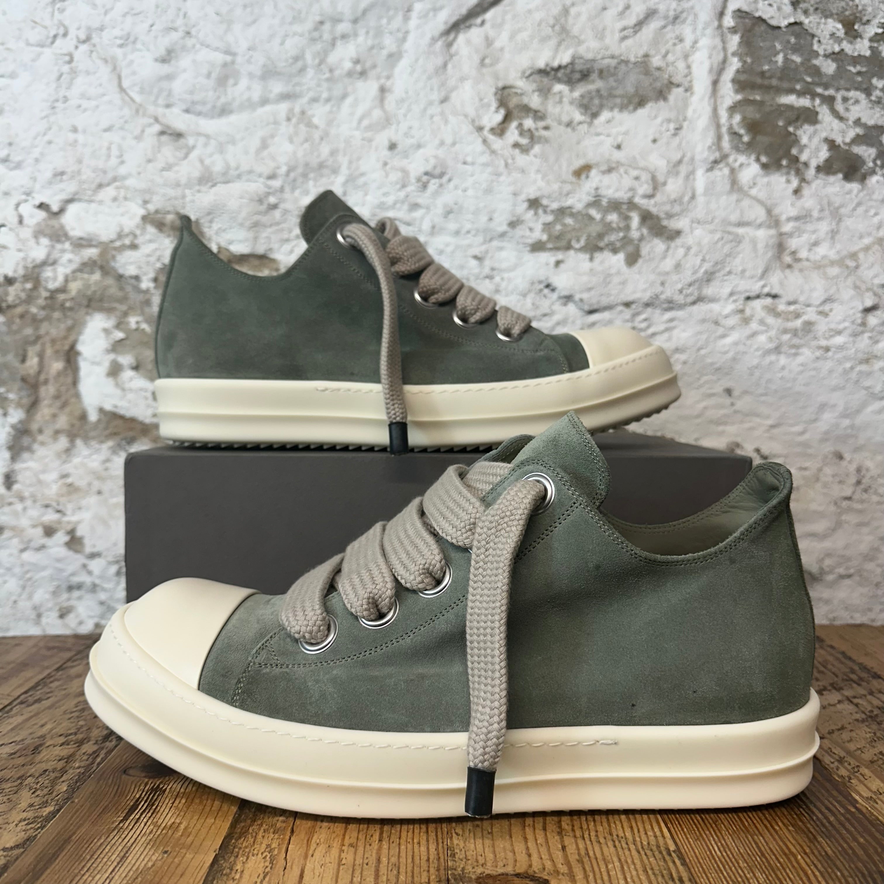 Rick Owens Jumbo Lace Celadon Milk Sneaker Sz 14 (47)