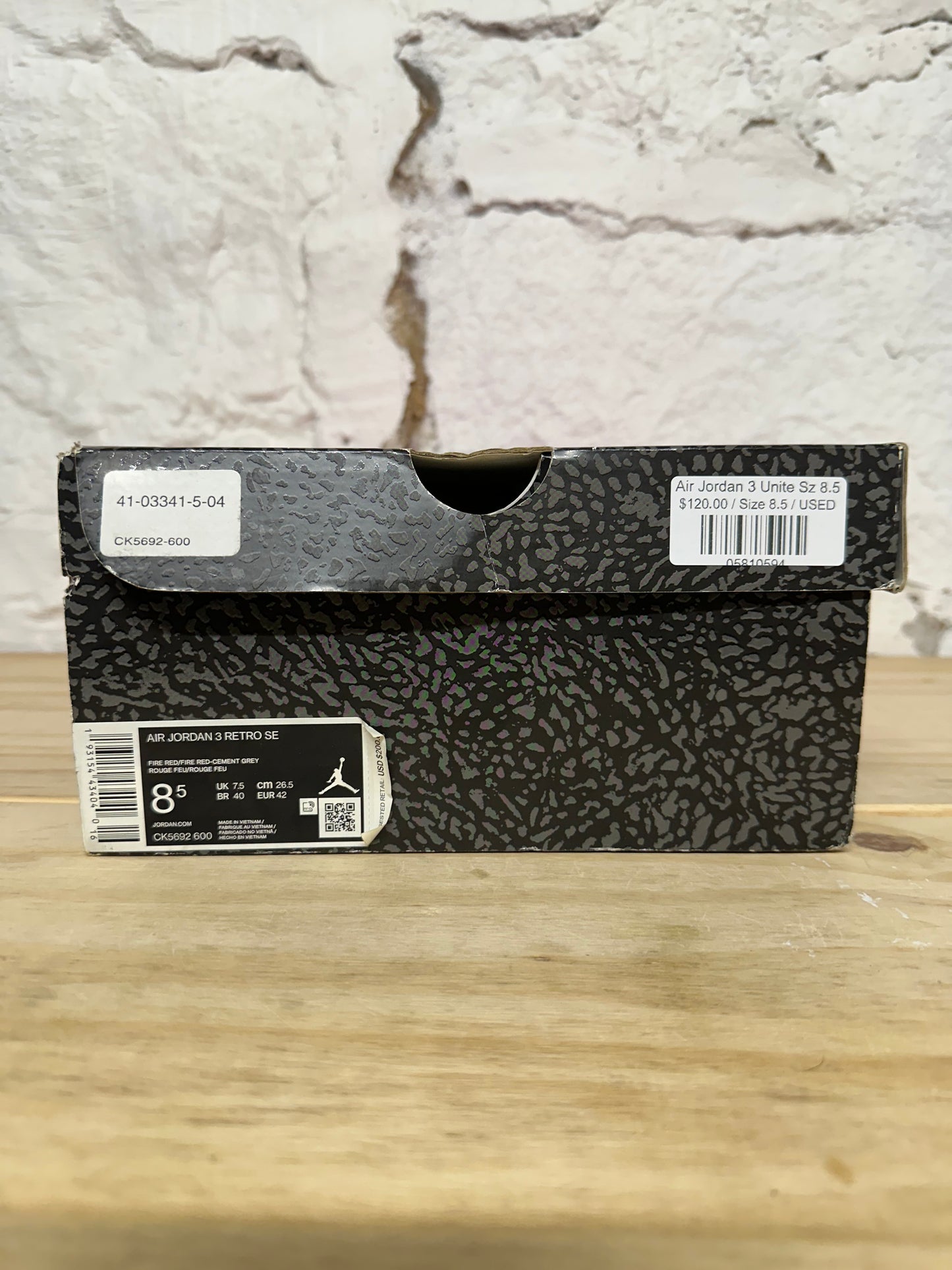 Air Jordan 3 Unite Sz 8.5