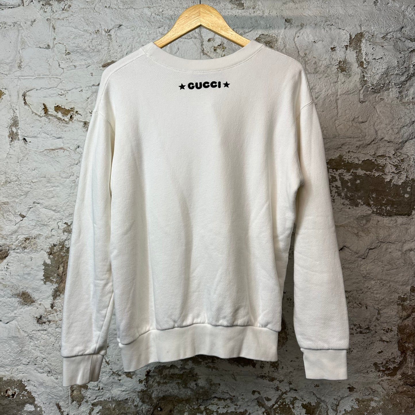 Gucci Flash Donald Duck White Crewneck Sz XS