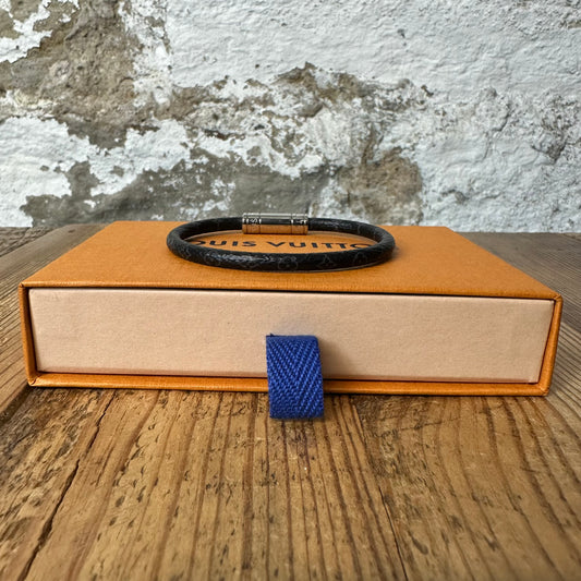 Louis Vuitton Graphite Keep It Bracelet W/ Box