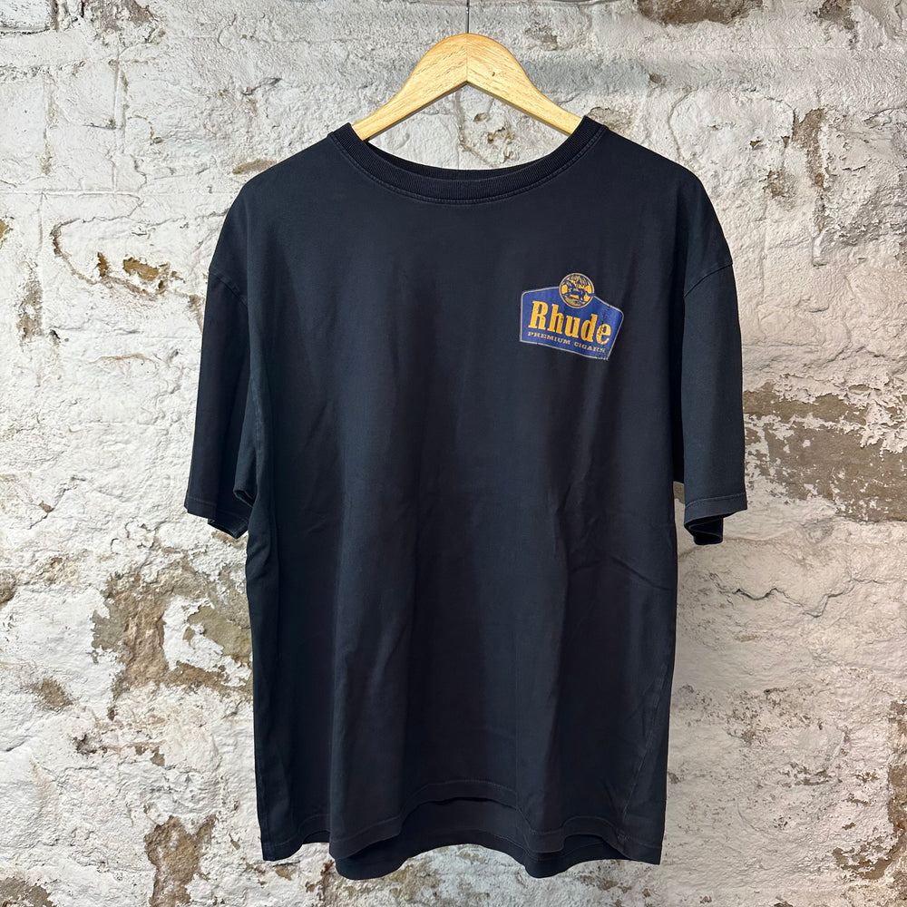 Rhude Premium Cigars Black T-Shirt Sz M