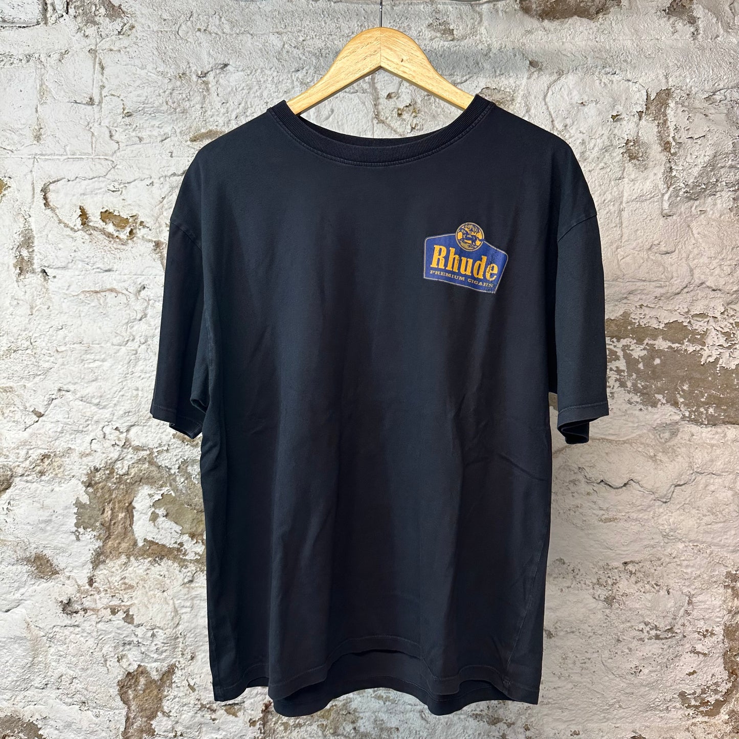 Rhude Premium Cigars Black T-Shirt Sz M