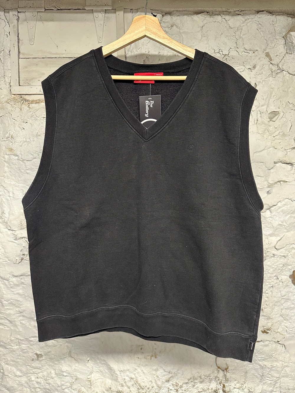 Supreme Black Vneck Vest Sz XL