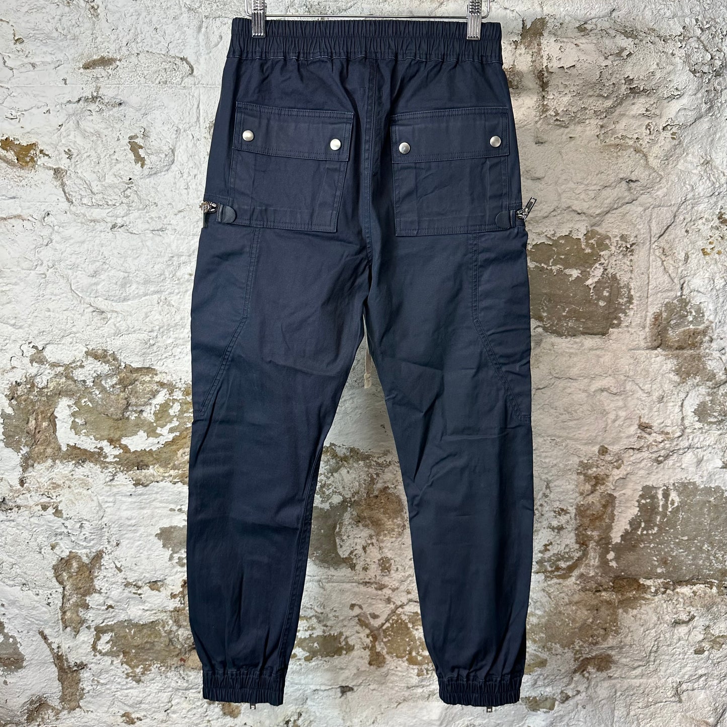 Rick Owens Bauhaus Navy Cargo Pants Sz XS