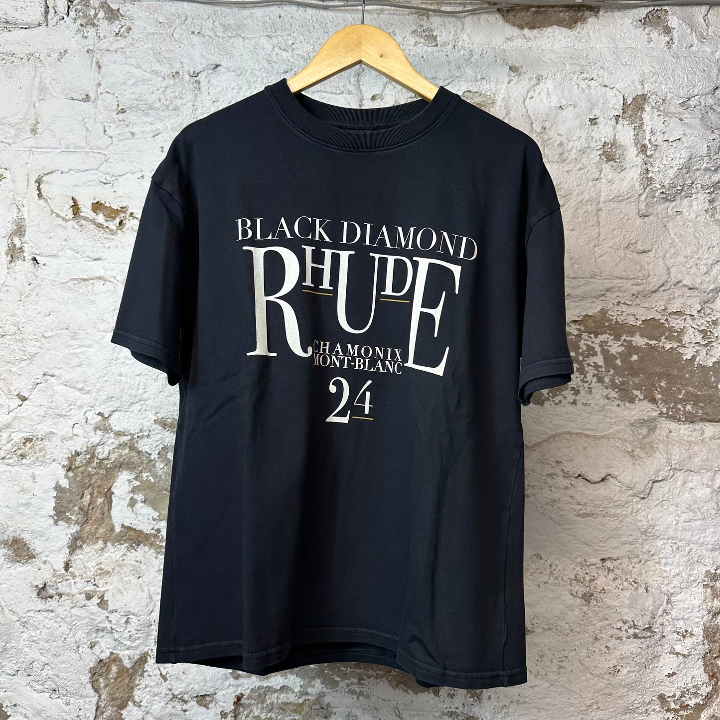 Rhude Black Diamond T-shirt Black Sz XS