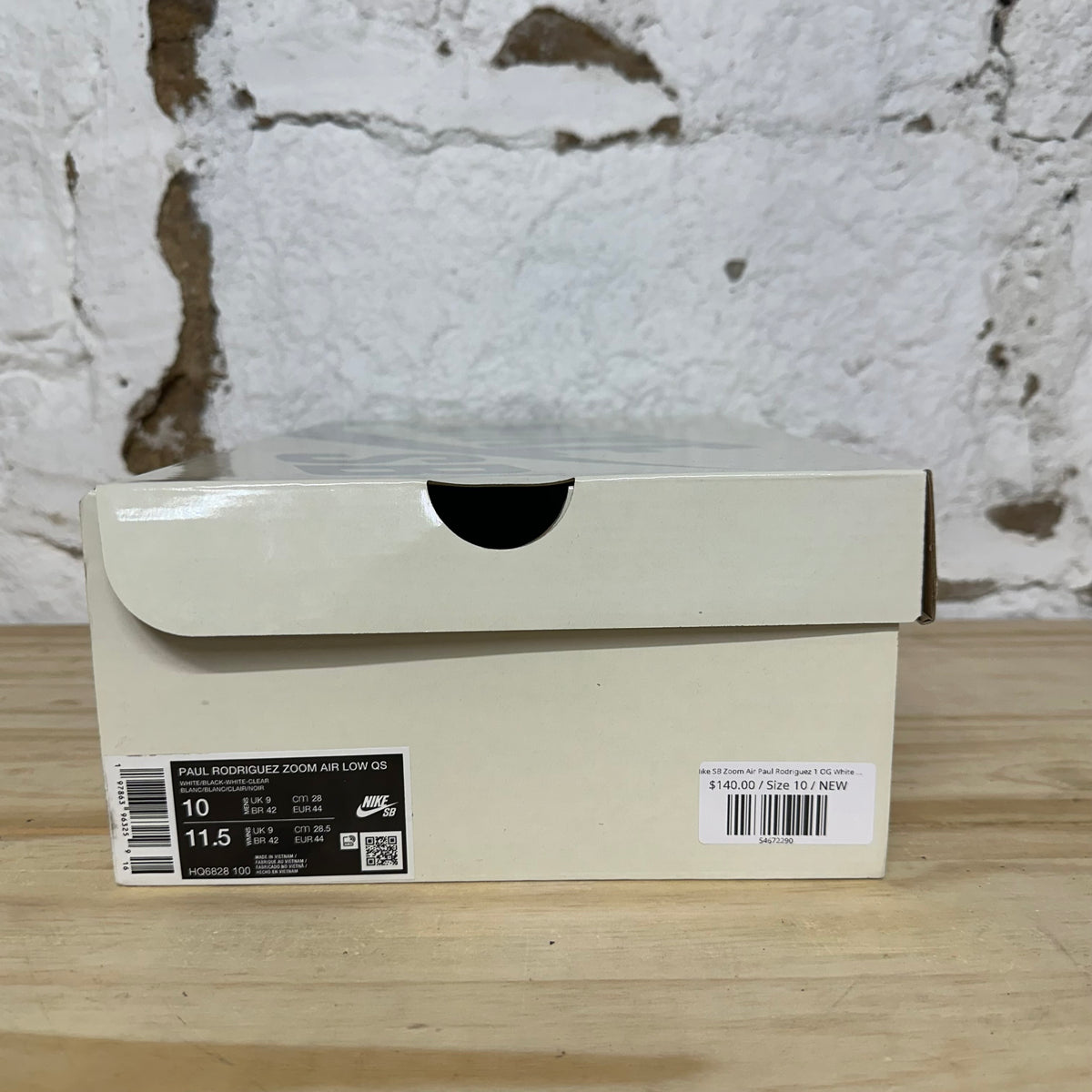 Nike SB Zoom Air Paul Rodriguez 1 OG White Black Sz 10 DS