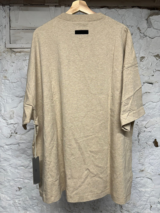 Fear of God Essentials Gold Heather T-Shirt Sz L DS