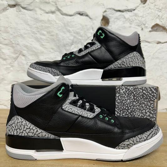 Air Jordan 3 Green Glow Sz 12