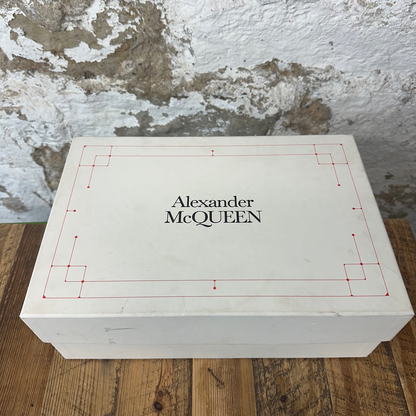 Alexander Mcqueen Black Stud Tab White Sneaker Sz 9.5 (42.5)