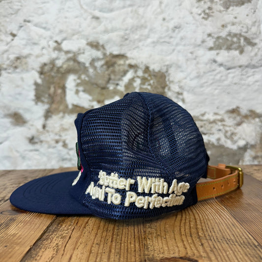 Better With Age Embroidered Navy Trucker Hat