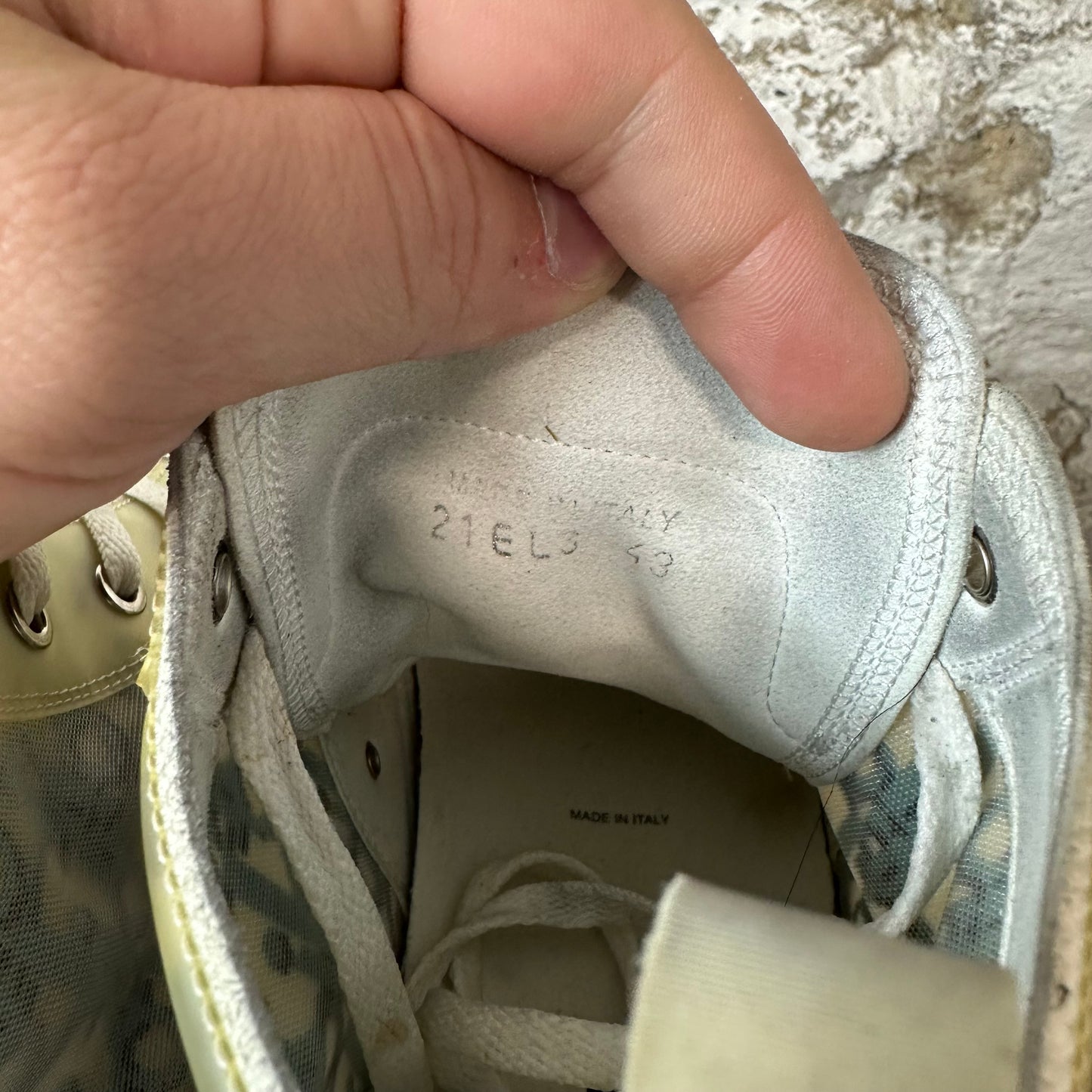 Dior B23 Green Blue Oblique High Sneaker Sz 10 (43)