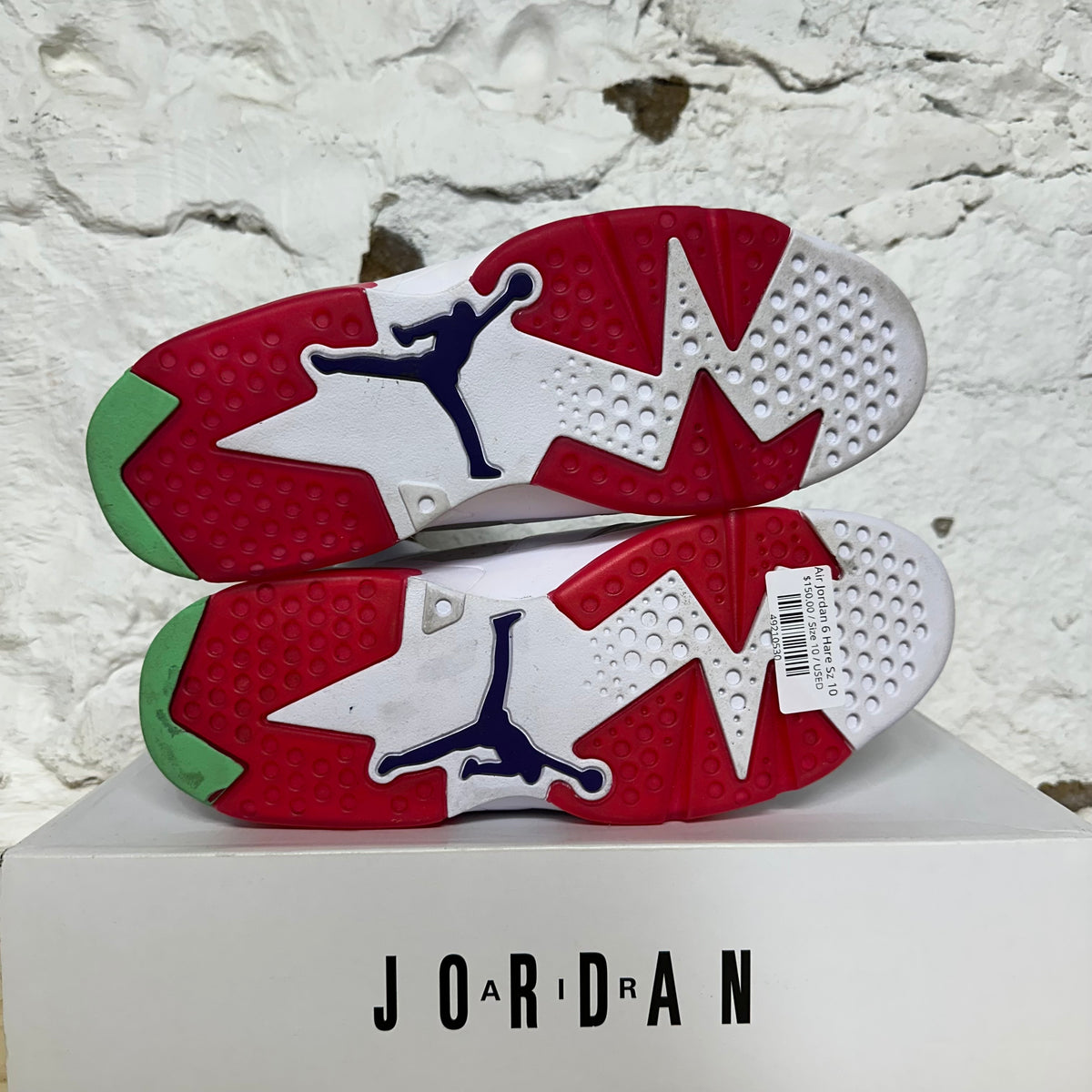 Air Jordan 6 Hare Sz 10