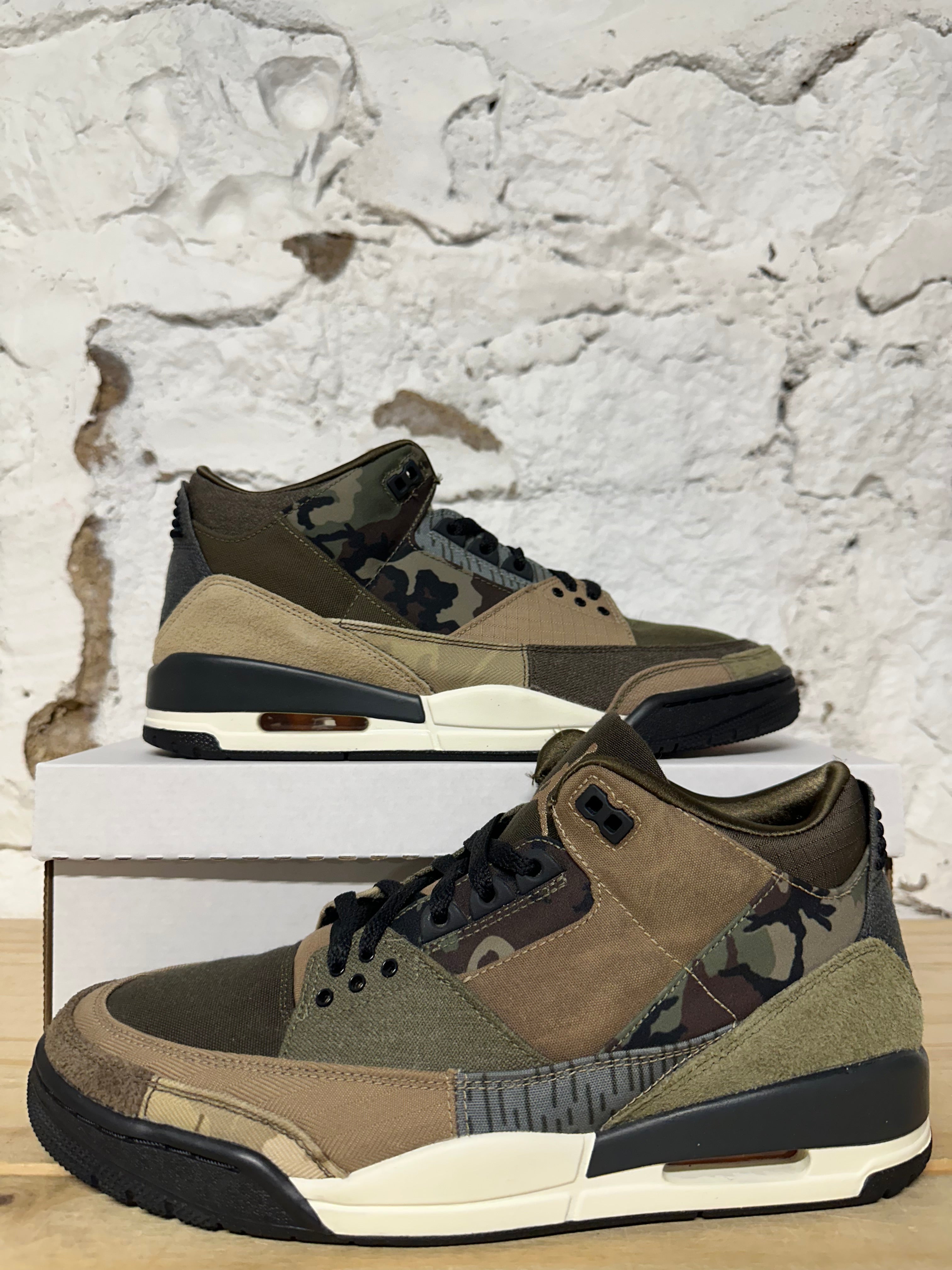 Air Jordan 3 Camo Patchwork Sz 11