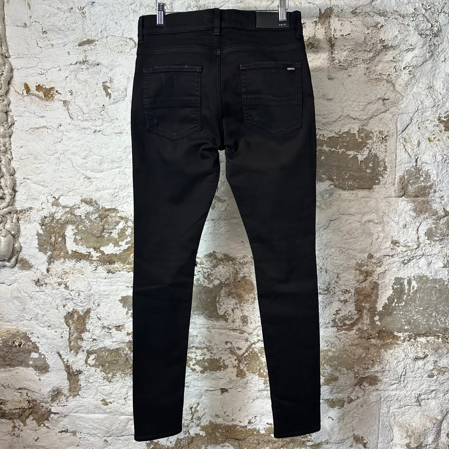 Amiri MX1 Grey Paisley Black Denim Jeans Sz 32