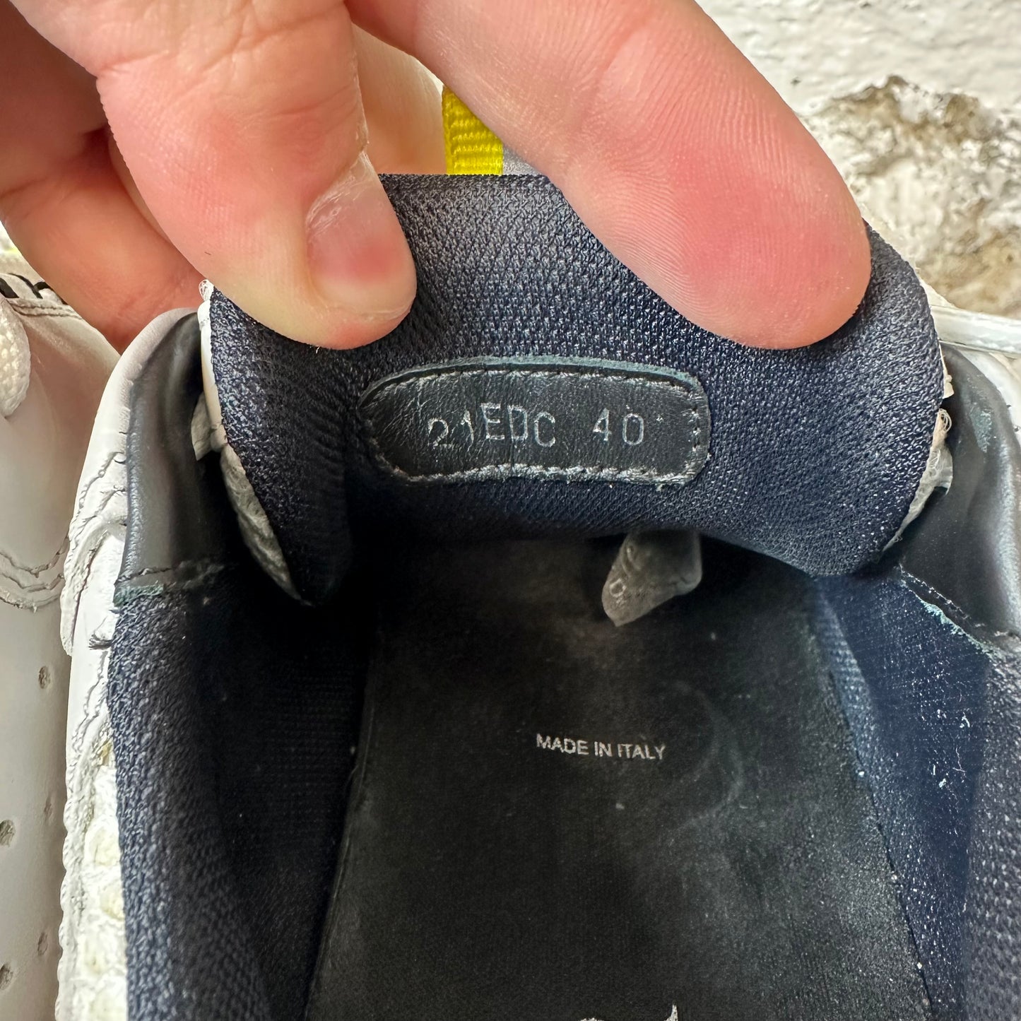 Dior B22 Yellow Gray White Sneaker Sz 7 (40) No Box