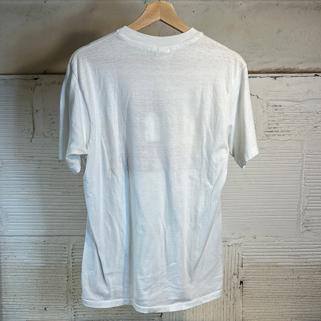 Lamborghini White Tee Sz L