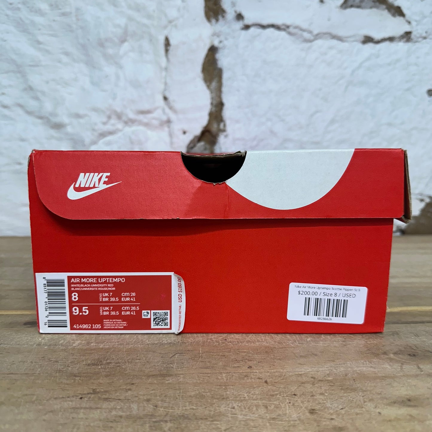 Nike Air More Uptempo Scottie Pippen Sz 8