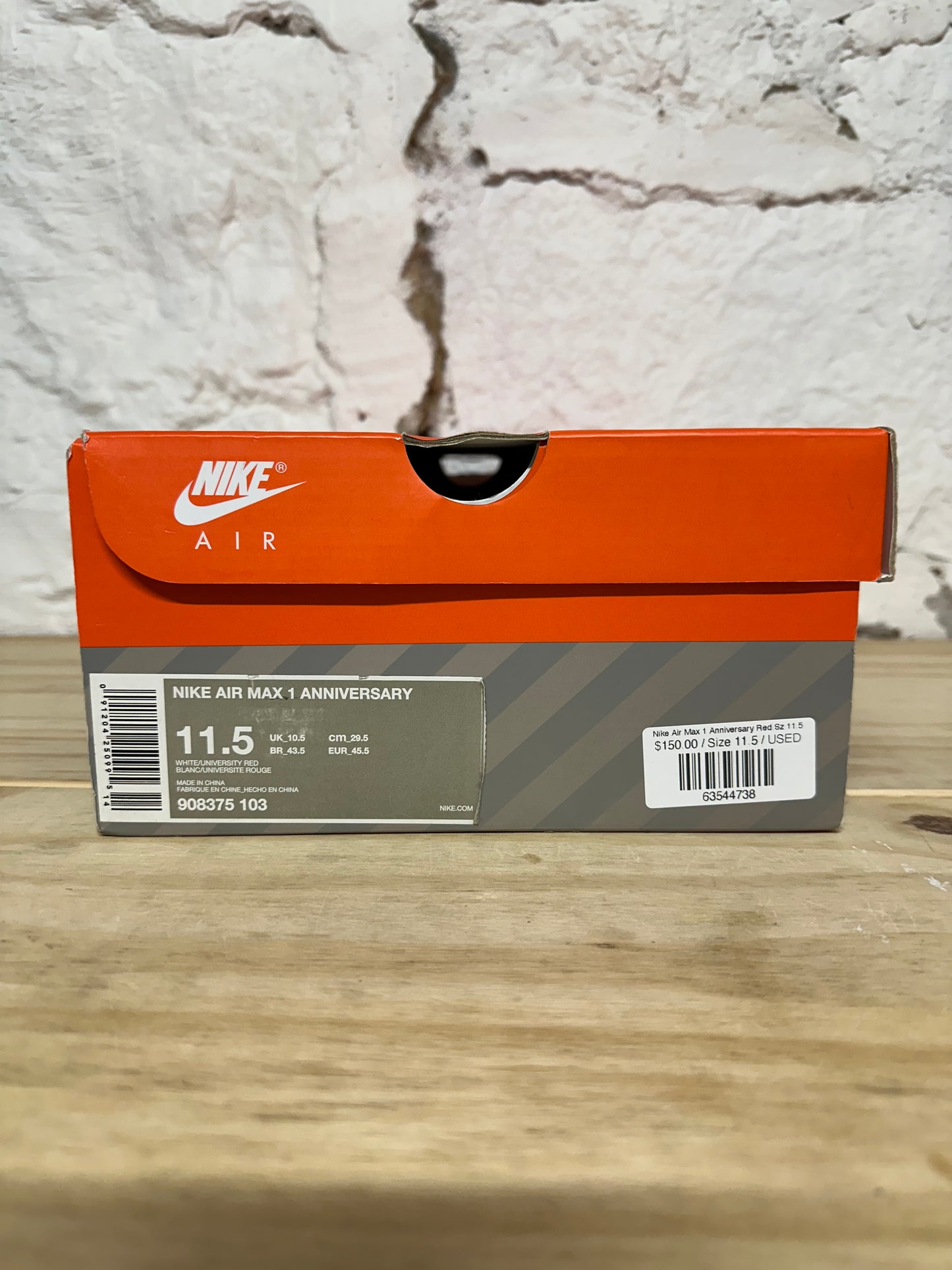 Nike Air Max 1 Anniversary Red Sz 11.5