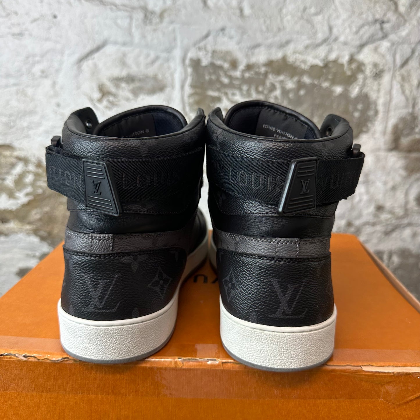 Louis Vuitton Monogram Eclipse Rivoli Sneaker Sz 10 (8.5LV)