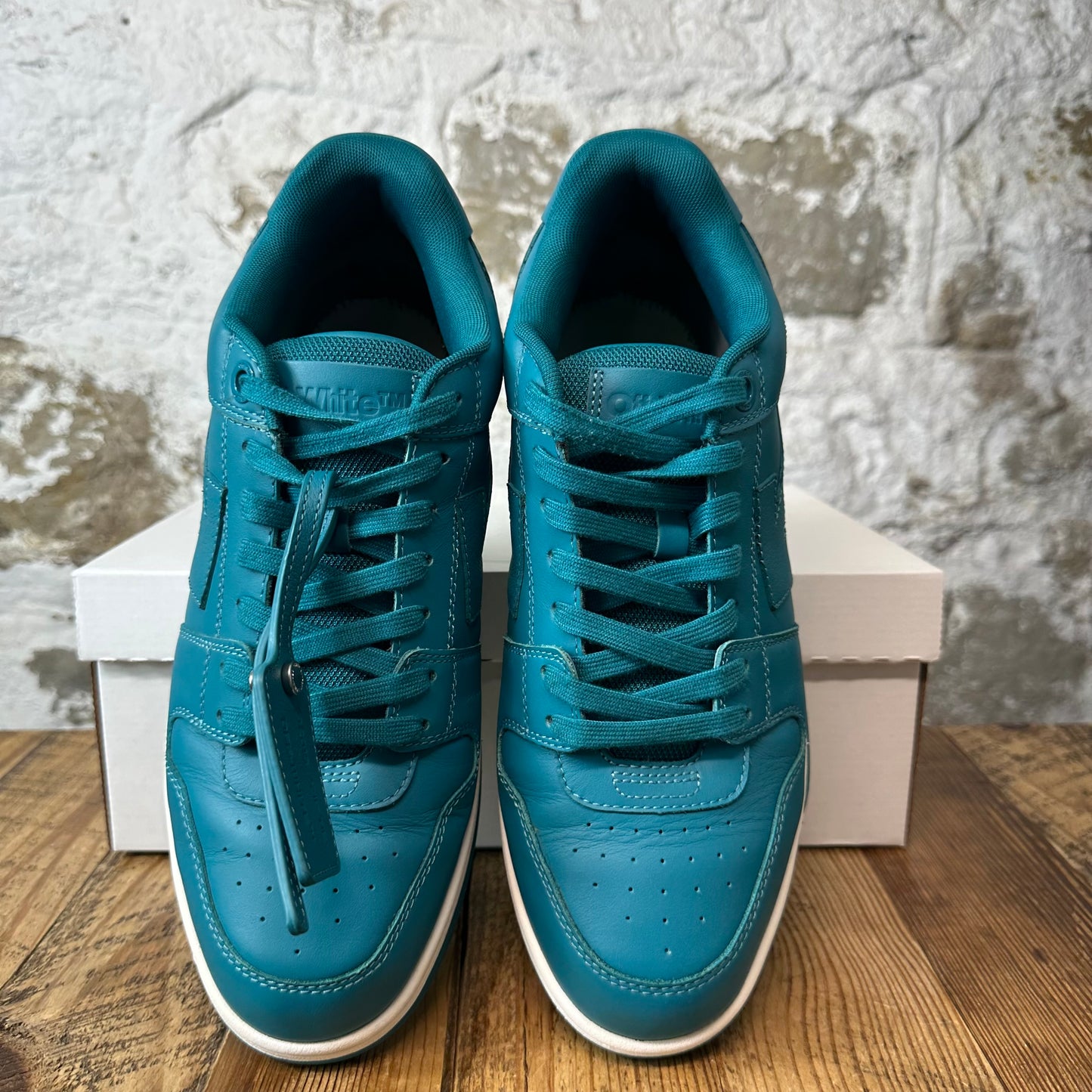 Off-White Out Of Office Turquoise White Sneaker Sz 11 (44)