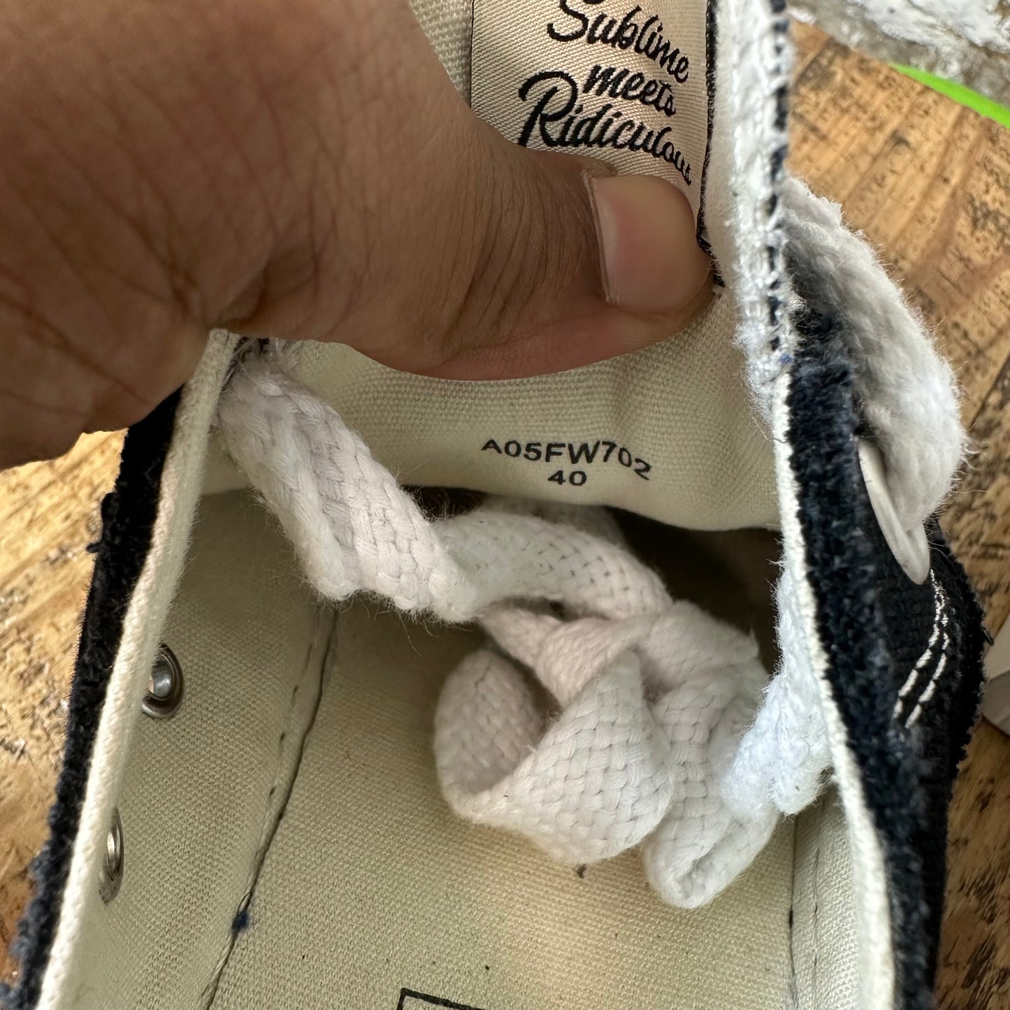 Maison Mihara Black White Hank Sneaker Sz 7 (40)