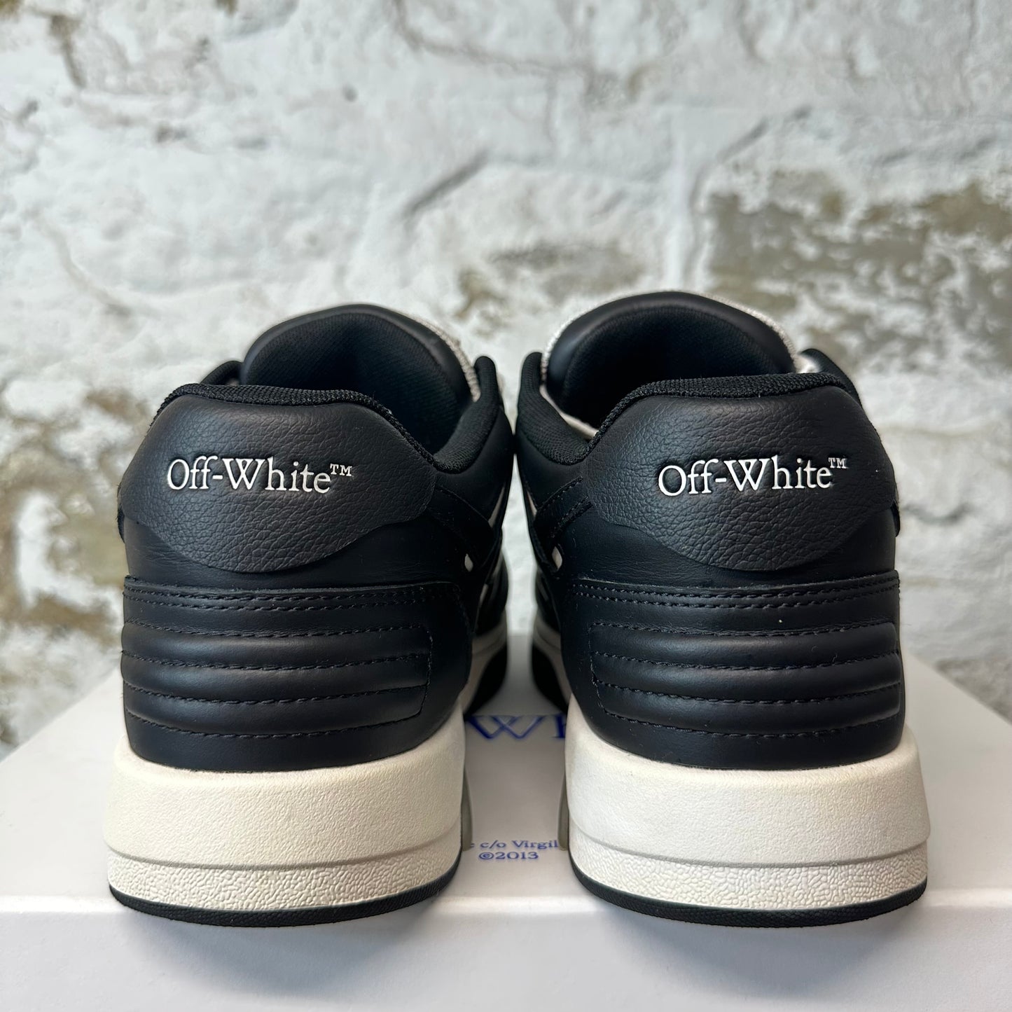 Off-White Out Of Office Black White Sneaker Sz 7 (40)