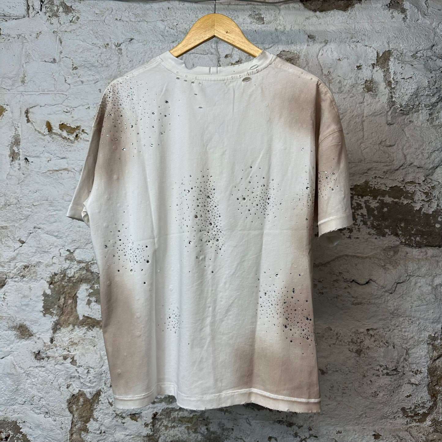 Vale Superman Kiss Bling T-shirt White Sz S DS