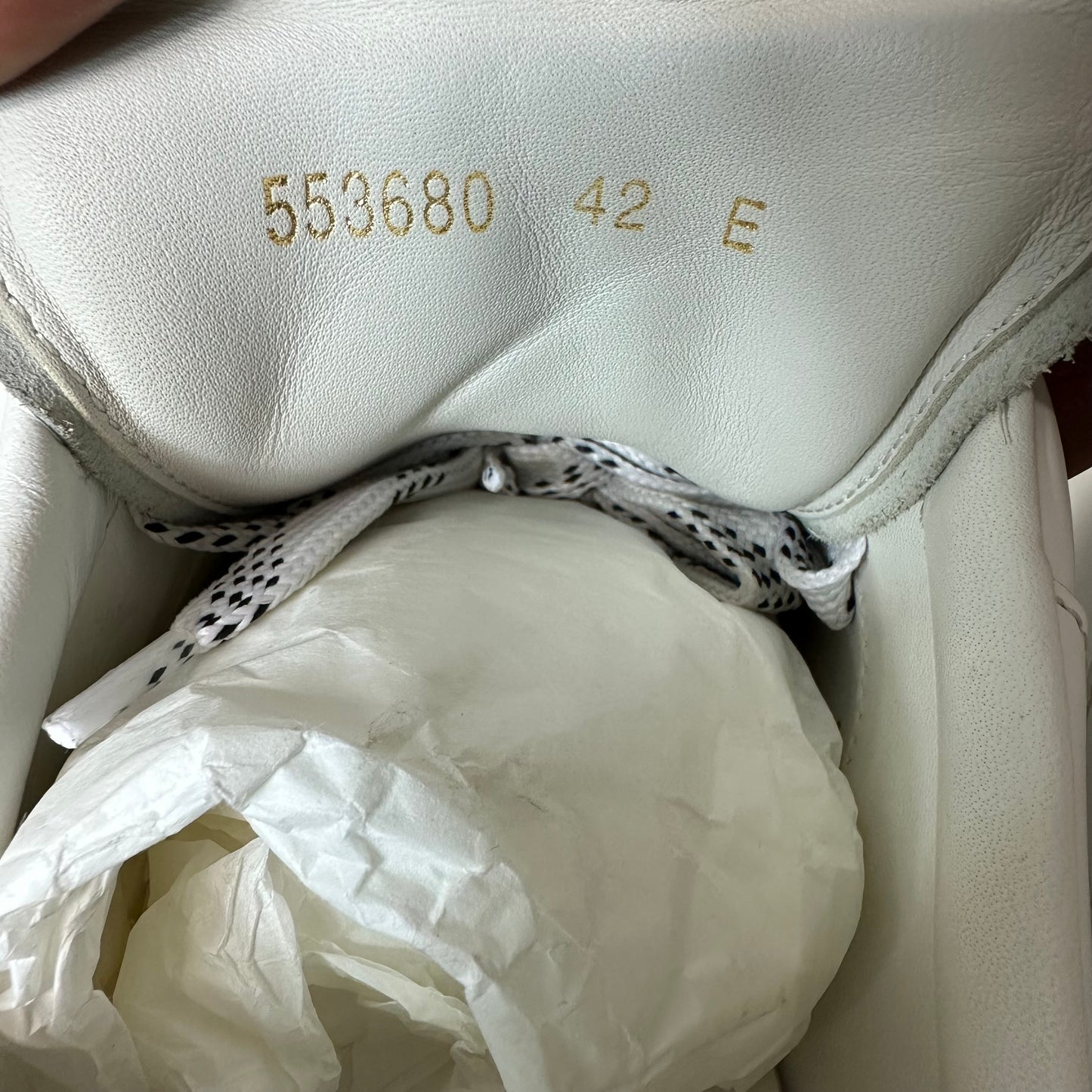 Alexander Mcqueen Striped Lace Triple White Sneaker Sz 9 (42)