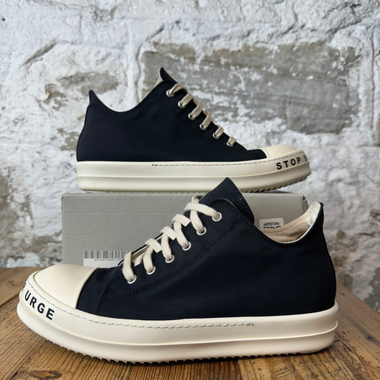 Rick Owens Stop Breath Black Milk Sneaker Sz 9 (42)