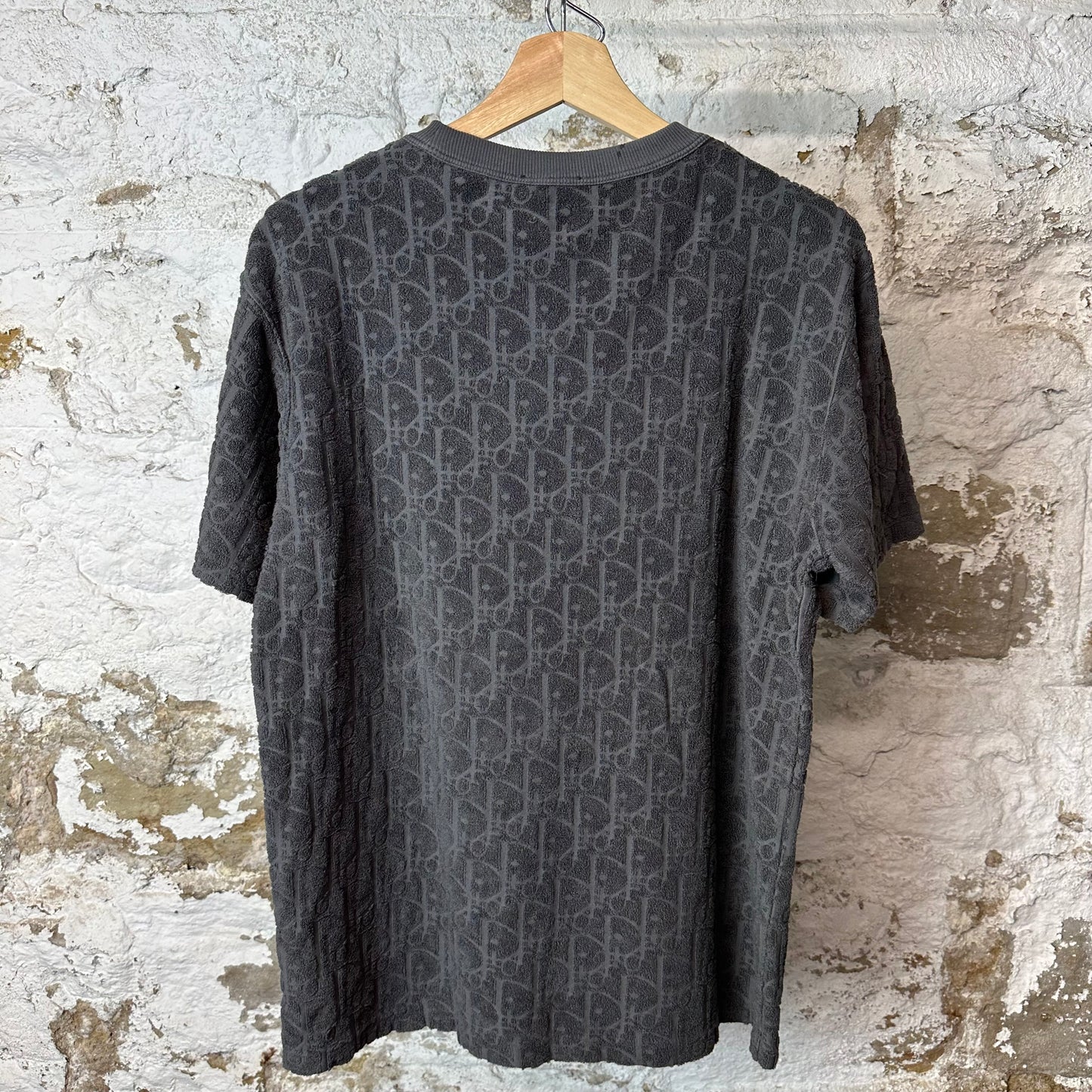 Dior Towel Monogram Grey T-Shirt Sz S