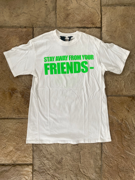 Vlone Stay Away T-shirt White Sz S DS