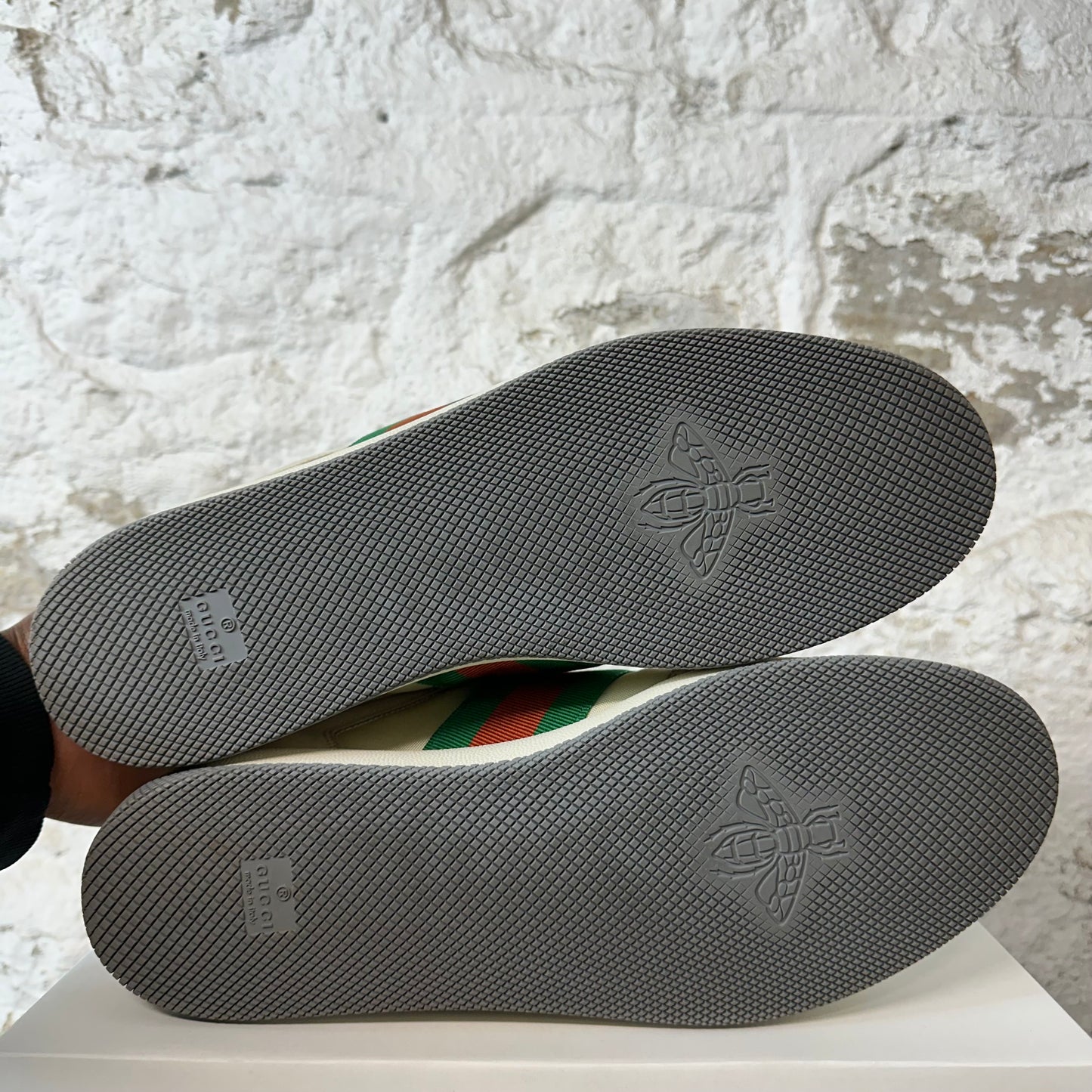 Gucci Screener Tan Cream Sneaker Sz 13 No Box