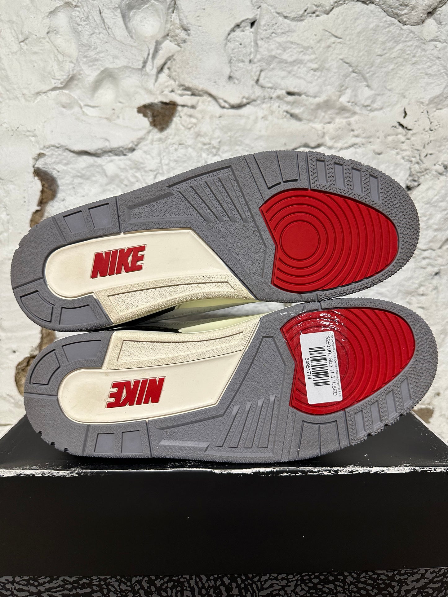 Air Jordan 3 White Cement Reimagined Sz 11.5