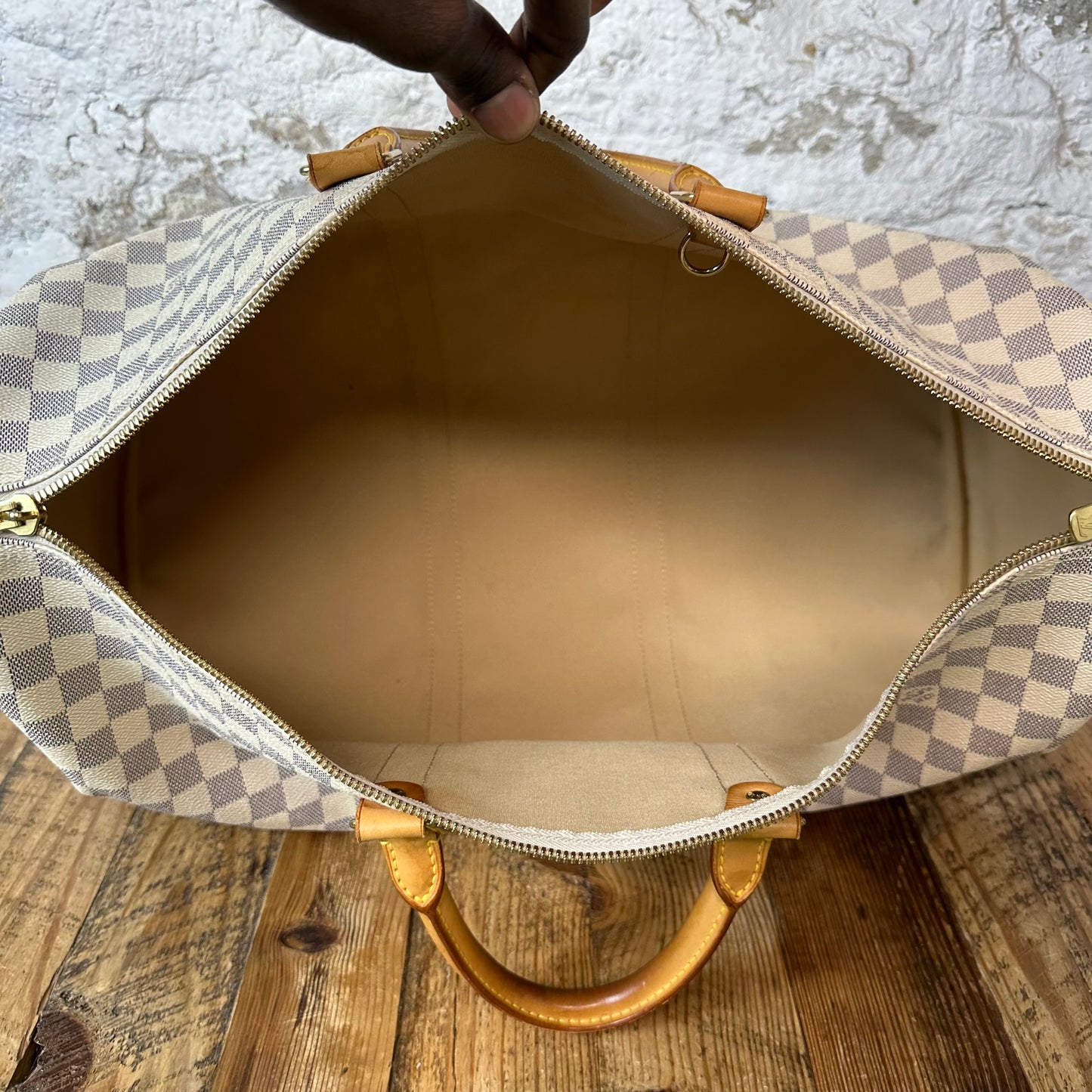 Louis Vuitton Damier Azur Keepall 50