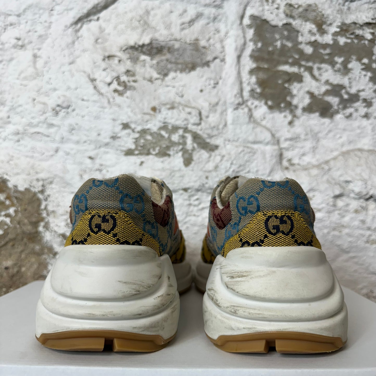 Gucci Rython Multicolor White Sneaker Sz 5 (37) No Box