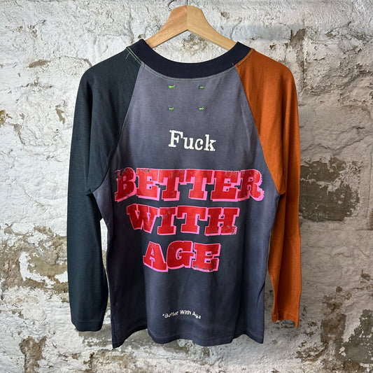 Better With Age Police Stinger Raglan L/s Sz S