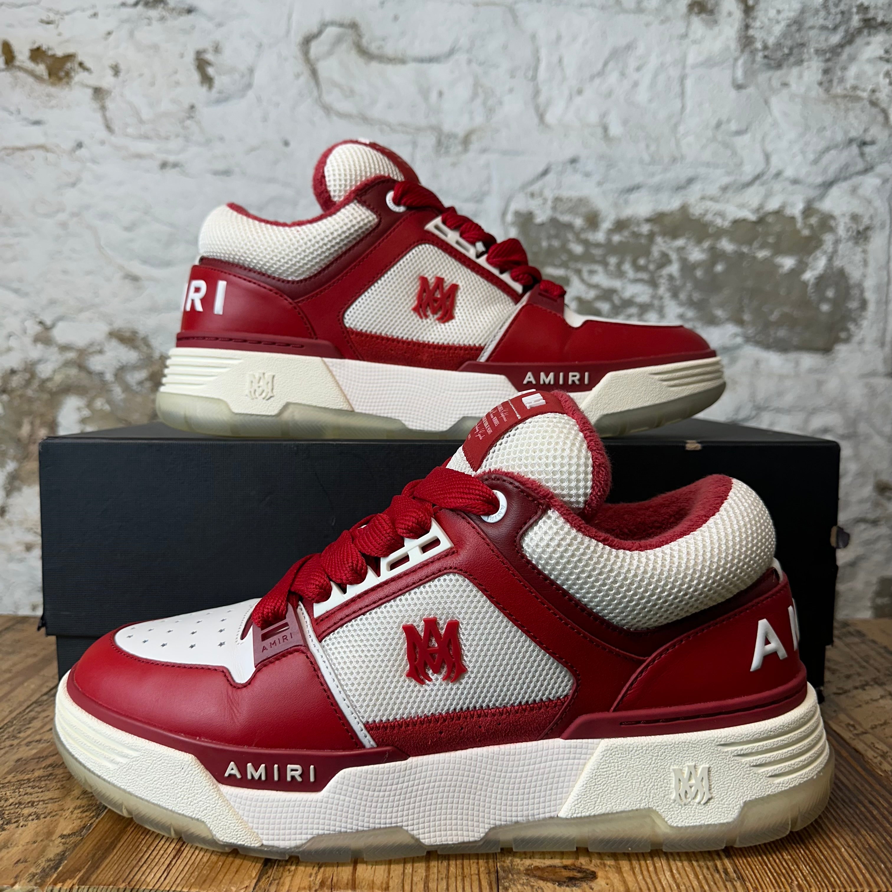 Amiri MA-1 Alabaster Red Sneaker Sz 13 (46)