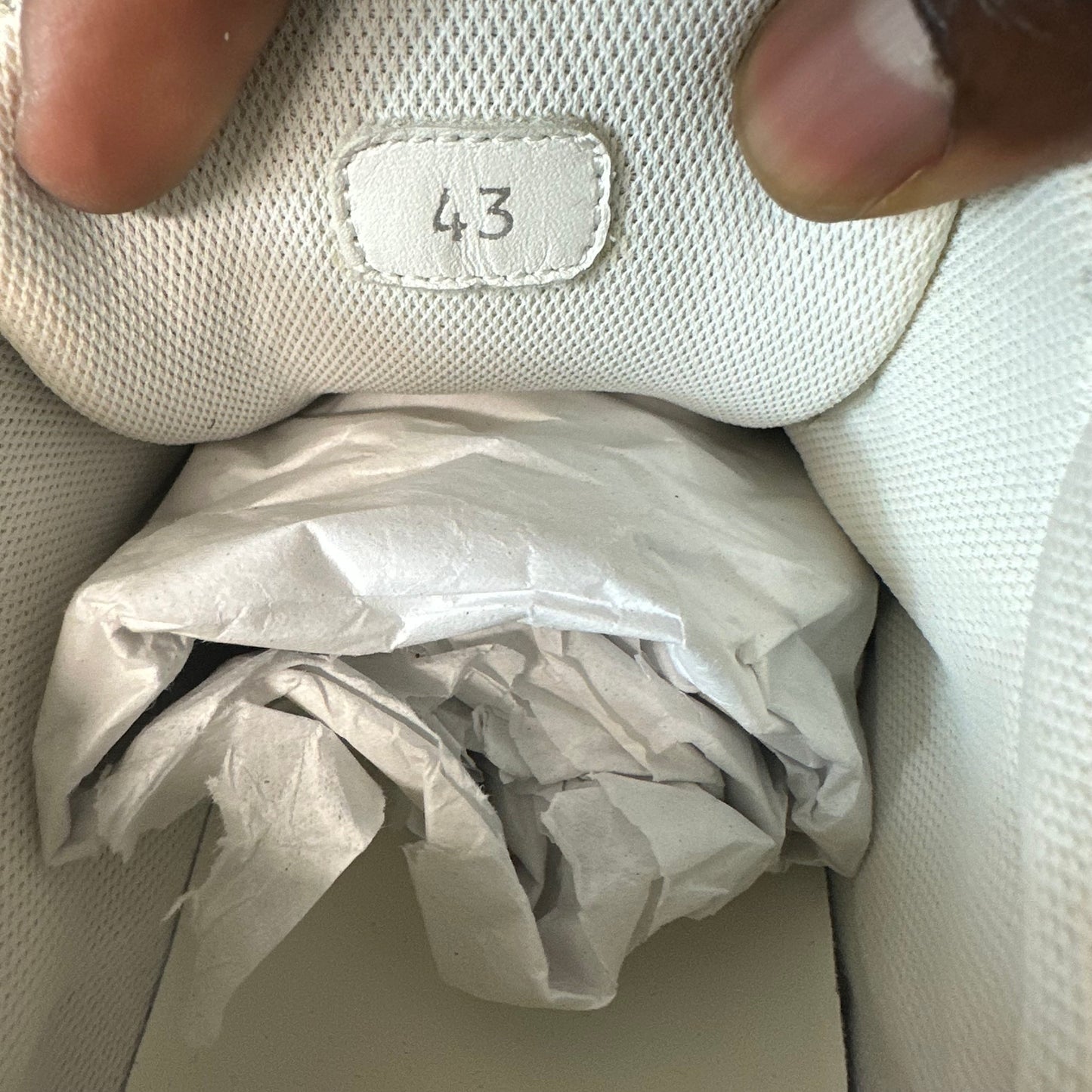 Moncler Leave No Trace Cream Sneaker Sz 10 (43)