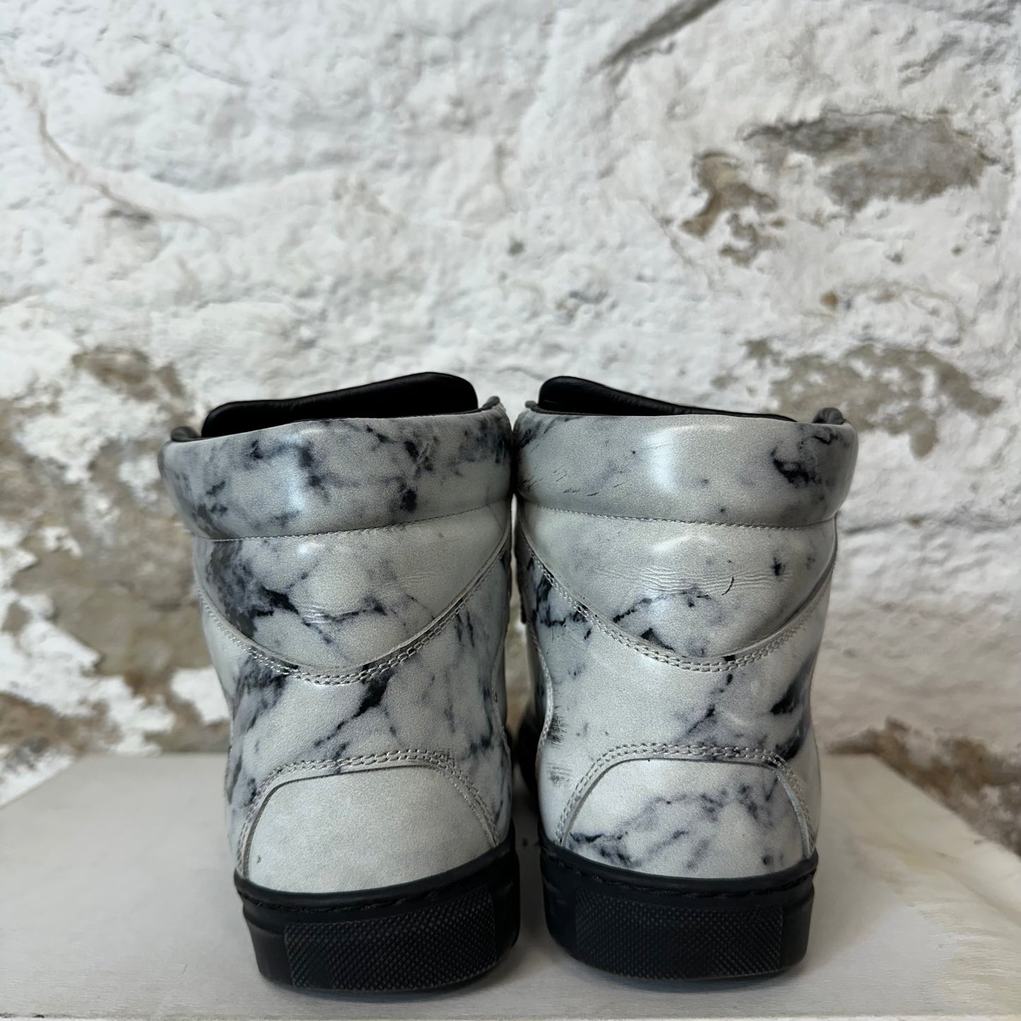 Balenciaga Arena White Marble Black Sneaker Sz 4.5 (36)