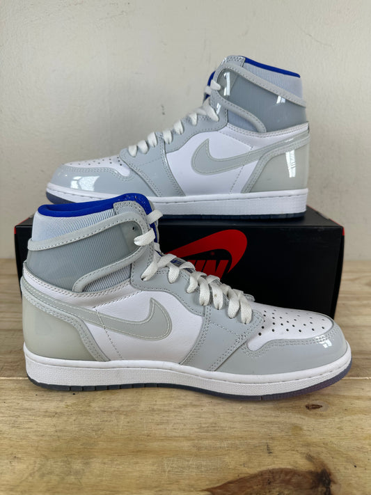 Air Jordan 1 High Zoom White Racer Blue Sz 8