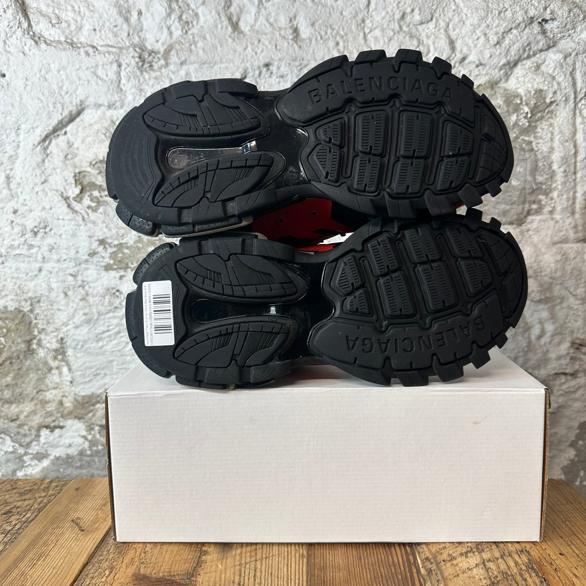 Balenciaga Track Runner Black Red Grey Sneaker Sz 12 (45)