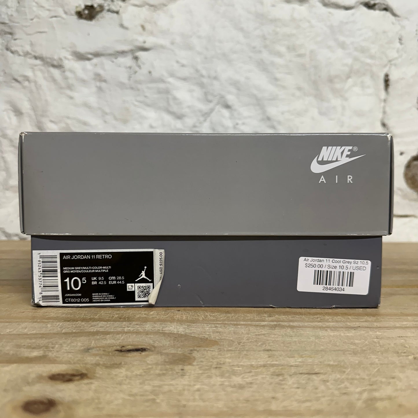 Air Jordan 11 High Cool Grey Sz 10.5