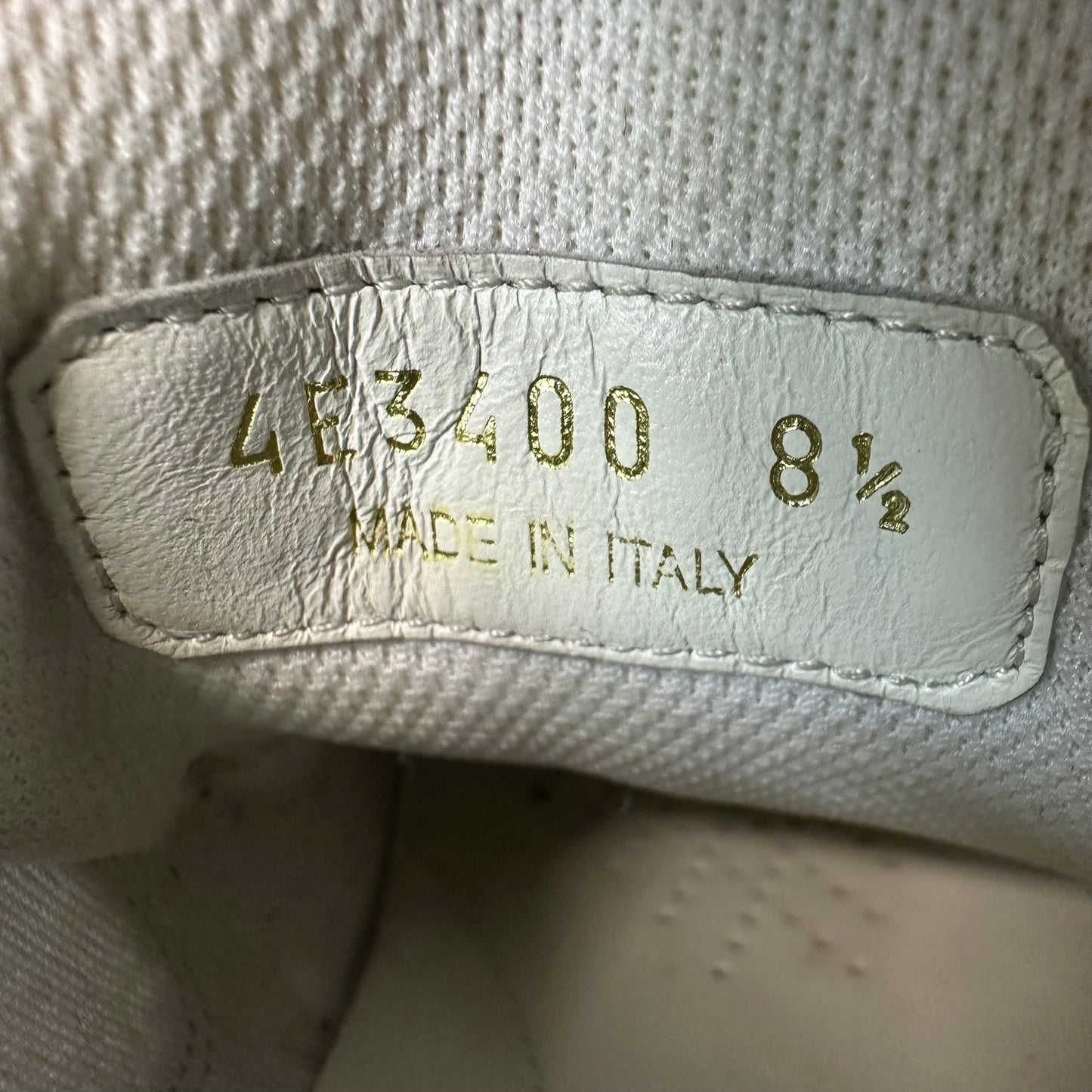 Prada Americas Cup Mint Patent White Sneaker Sz 8.5 No Box