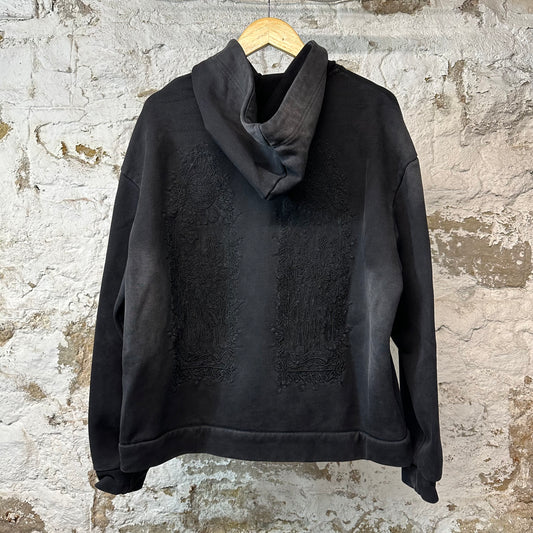 Who Decides War Stained Glass Hoodie Black Sz XS