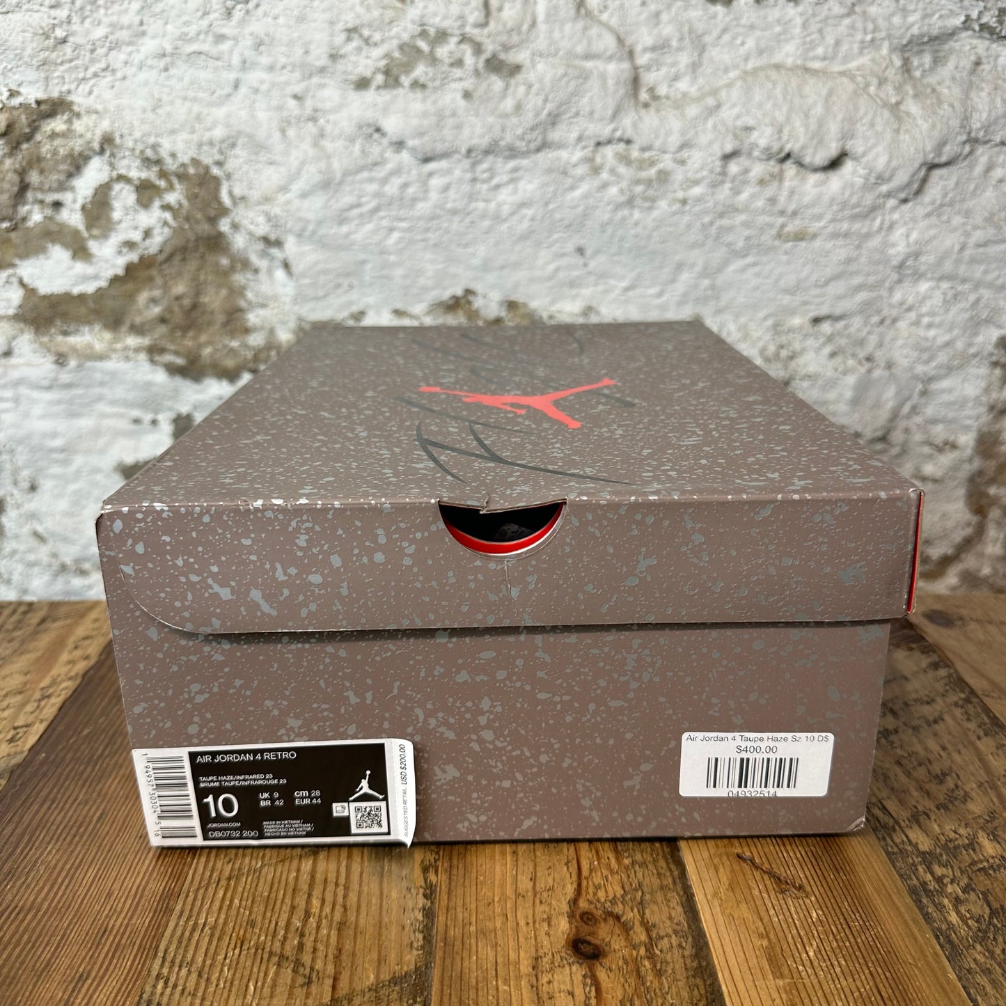 Air Jordan 4 Taupe Haze Sz 10 DS